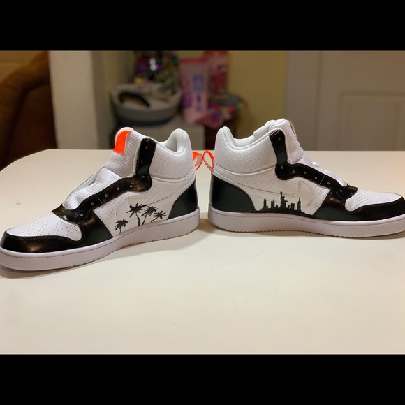 Custom painted by me pac/biggie nikes sz.12 - Picture 2 of 2